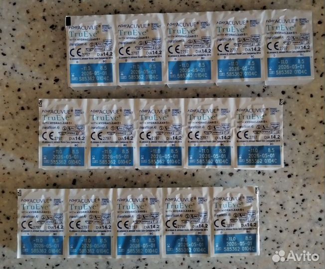 Линзы Асuvue D - 11,BC 8.5