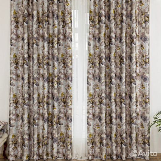 Шторы Жардин бронзовый