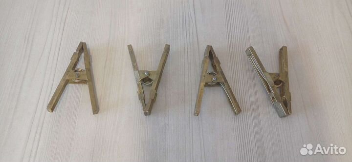 Зажим заземления латунный