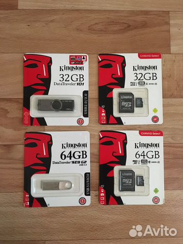 Карта памяти MicroSD и флешка USB