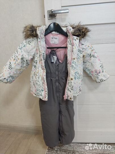 Зимний костюм для девочки 92