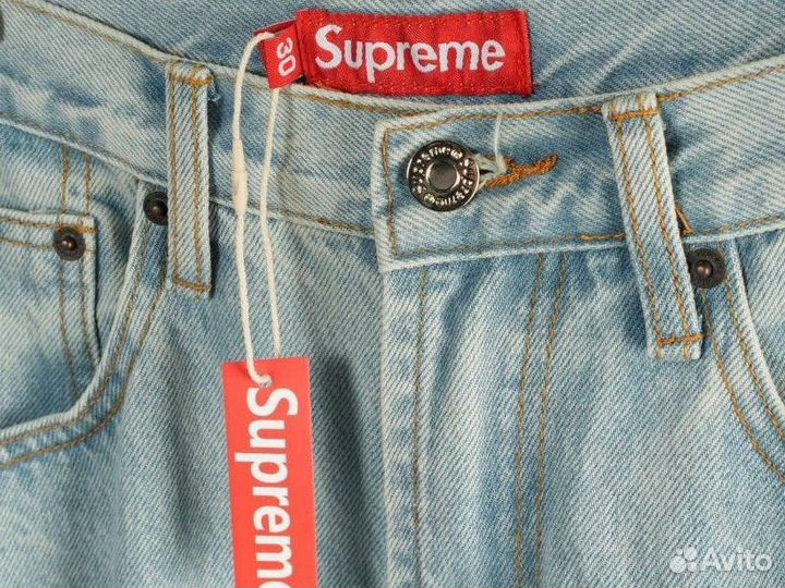 Джинсы широкие Supreme New York