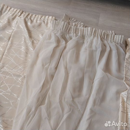 Шторы и тюль в комплекте