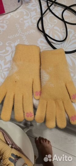 Комплект : шапка, шарф, перчатки зима 6,7 лет