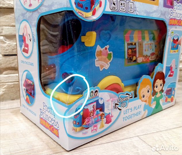 Кукольный дом автобус для кукол принцесс(свет,звук