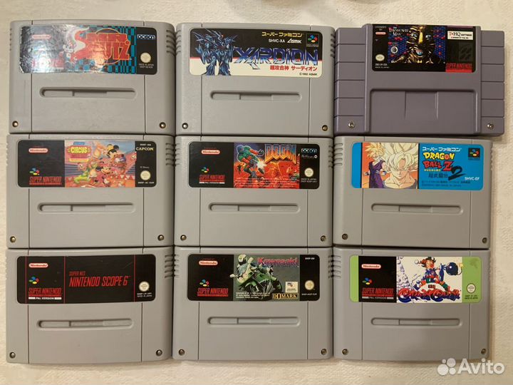Картриджи Super Nintendo и N64
