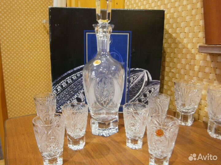 Наборы с графинами Банкетные хрусталь Дятьково