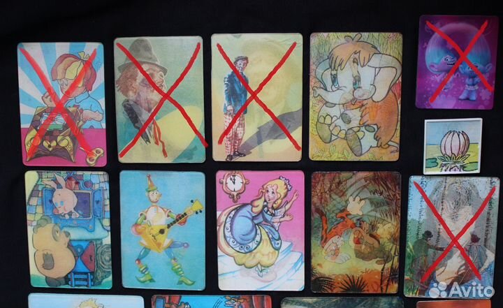 Переливающиеся пластиковые календарики СССР 11шт