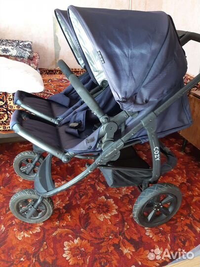 Прогулочная коляска для двойни бу
