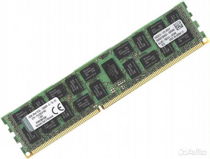 RAM Kingston, KTH-PL313LV, 16gb, 2Rx4, 10600(1333), DDR3, ECC, REG, Ref