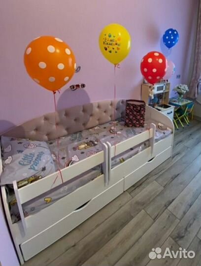 Кровать лдсп велюр для малыша вельвет люкс