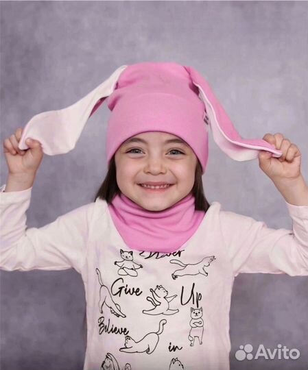 Шапка и снуд для девочки