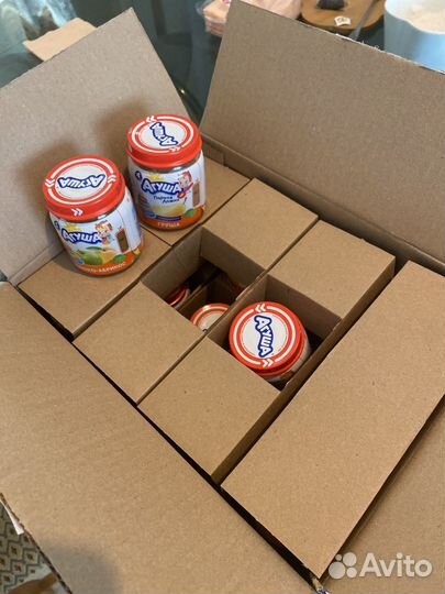 Фруктовое пюре агуша в ассортименте 66шт