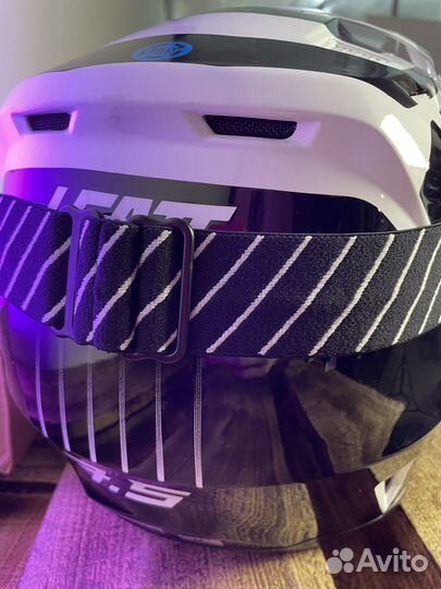 Мотошлем Leatt Kit Moto 7.5 V23 Black + Очки