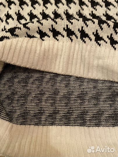 Жилет принт гусиная лапка оверсайз