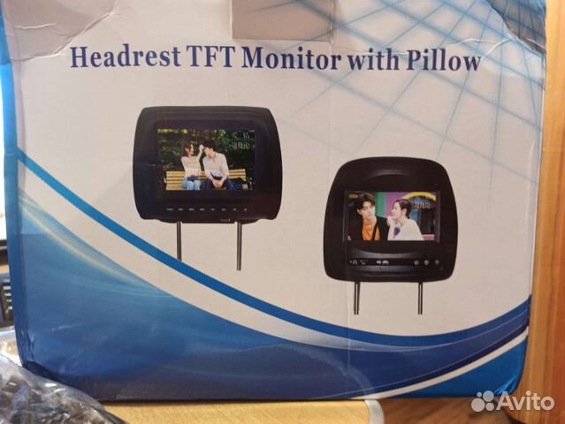 Один подголовник с монитором MP-5 плеером USB
