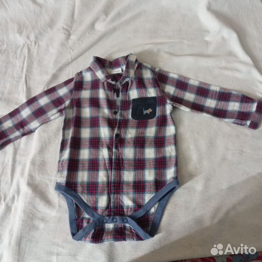 Боди рубашка next 80