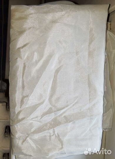 Ткань шелк белая на подклад. Новая