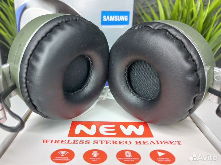 Наушники блютуз полноразмерные samsung