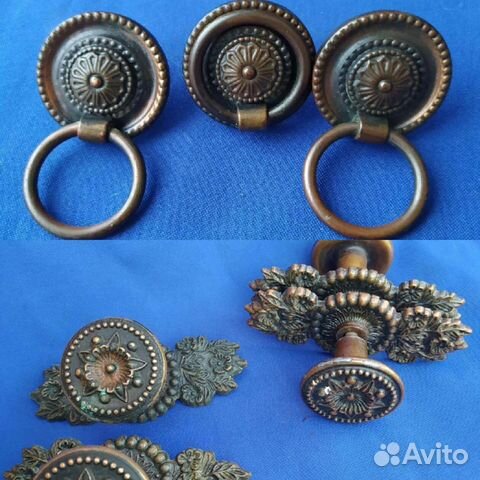 Ручки СССР для мебели бронза металл