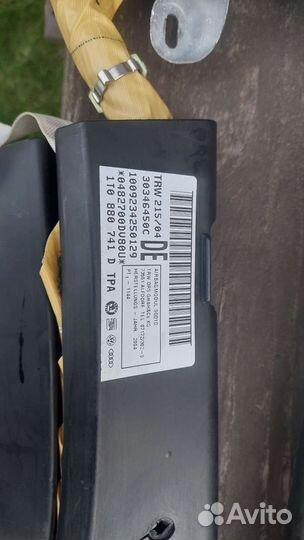 Airbag подушки безопасности touran