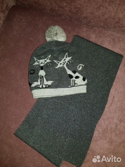 Комплект шапка и шарф