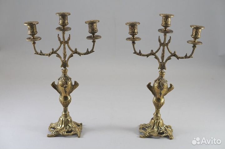 Пара канделябров антиквариат