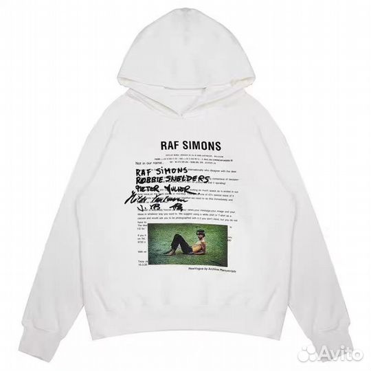 Худи Raf Simons white