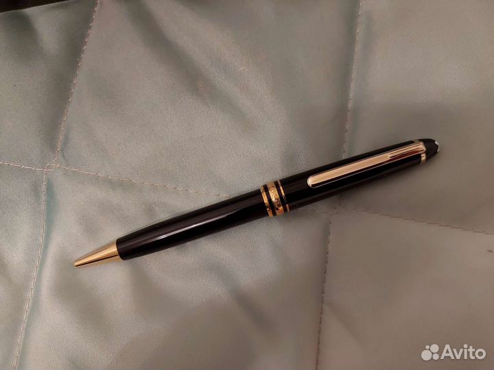 Ручка Mont Blanс напыление золото подарок футляр