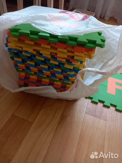 Пазлы мягкие на пол с английскими буквами