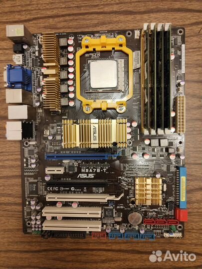 Материнская плата AM2+ asus M3A78-T + AMD Phenom I