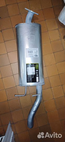 Задняя часть глушителя на Черри Бонус