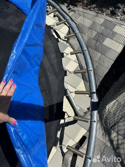 Батут 252 см, с защитной сеткой