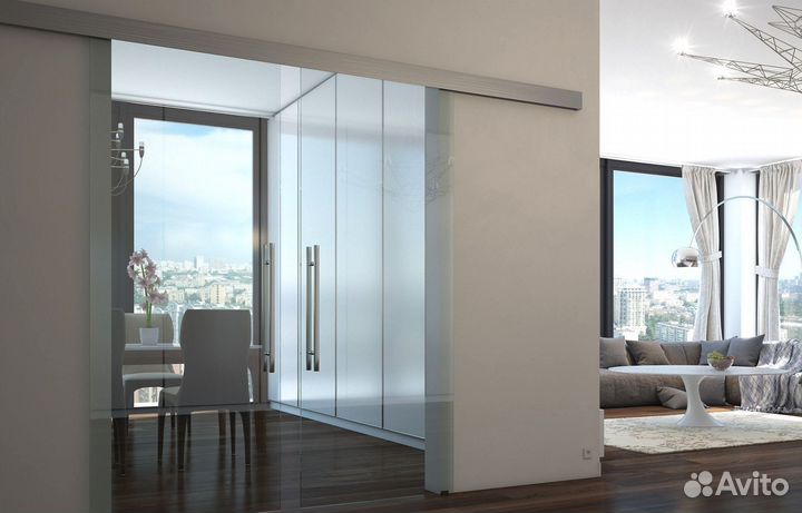 Стеклянная дверь