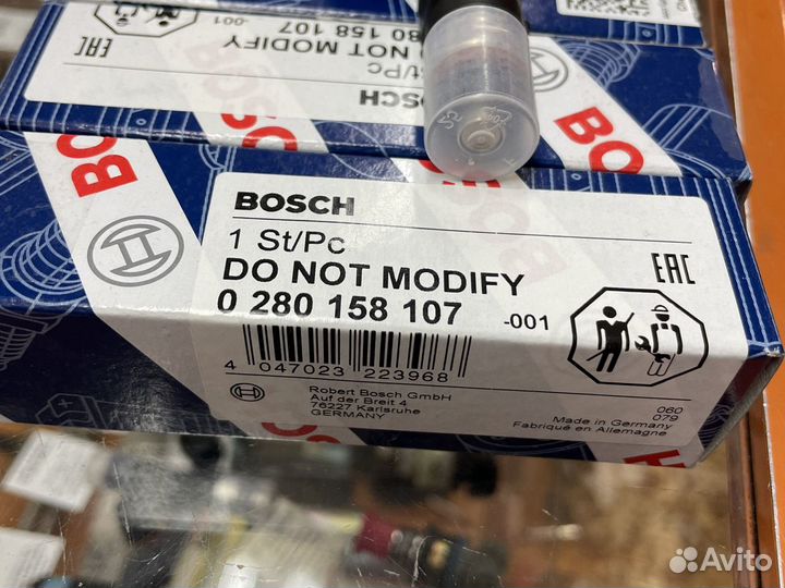 Форсунки Bosch волга 0280158107