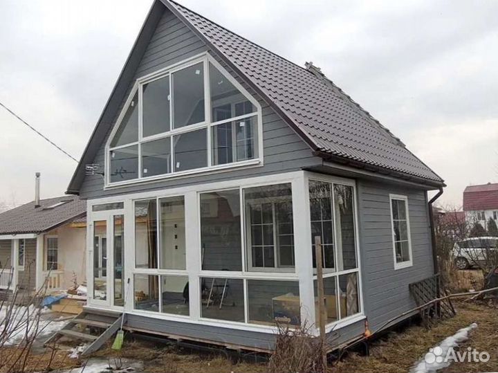 Пластиковые окна. остекление коттеджей