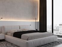 Мягкая кровать в стиле лофт "Soho"
