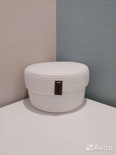 Корзина из хлопкового шнура