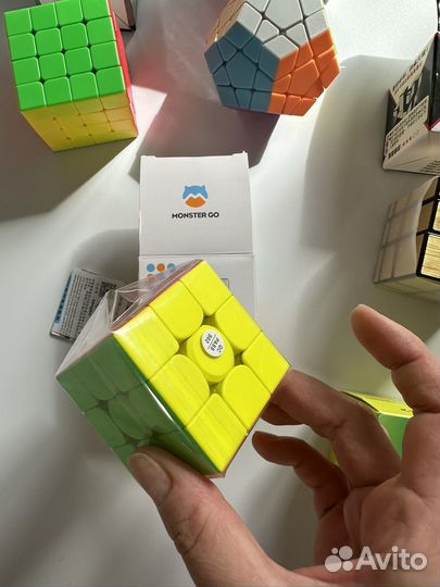 Кубик рубика gan меганмикс зеркальный новые