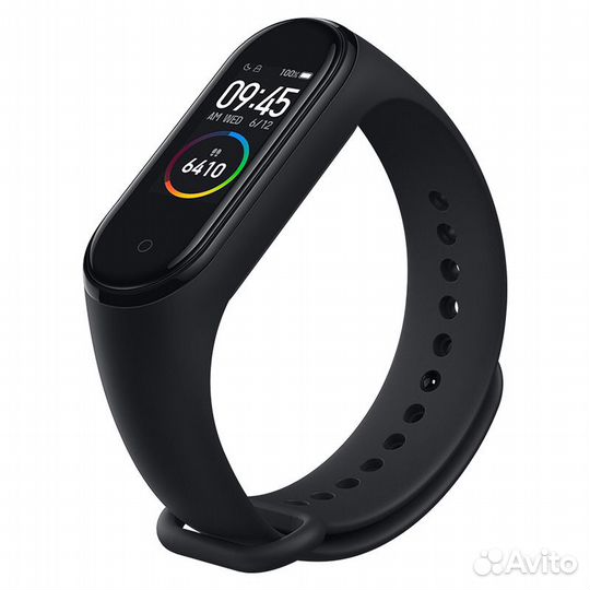 Новый Фитнес-браслет Xiaomi Mi Band 4 черный (реме