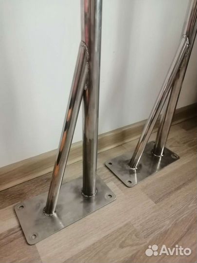 Балетный станок двухур. нерж. сталь