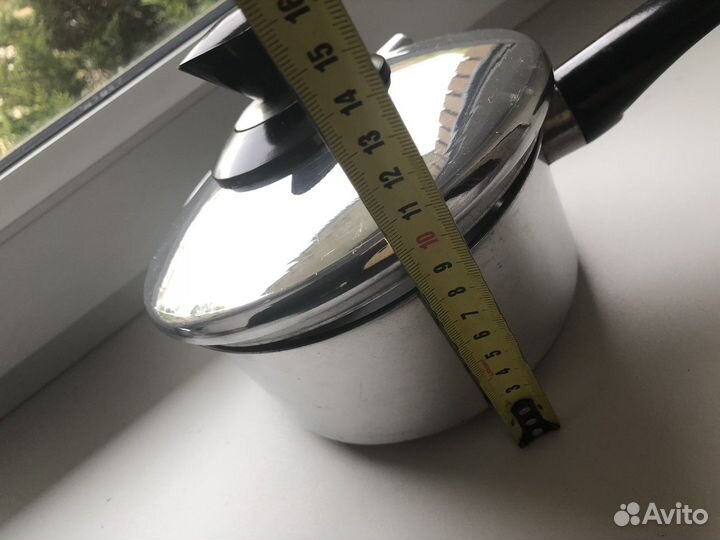 Ковш алюминиевый полированный 1,2л, из ссср.Новый