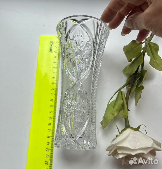 Ваза (подбукетник) СССР хрусталь