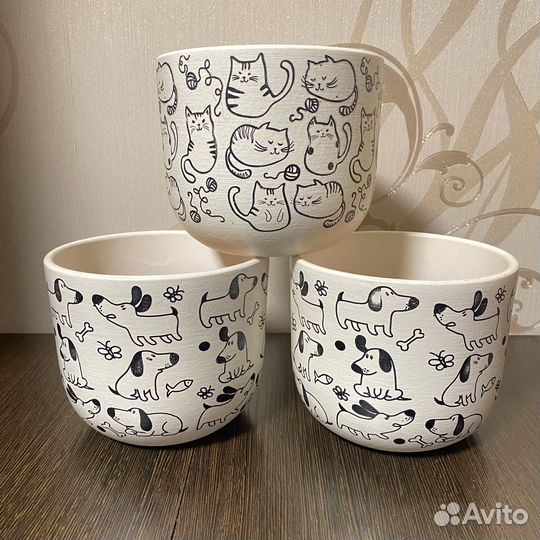 Горшок и поддон IKEA rundmynta