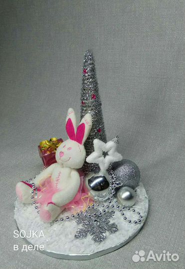 Зимняя новогодняя поделка в школу в сад