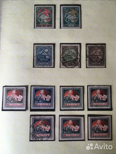 Марки Латвии (1918 - 1941), ч.2