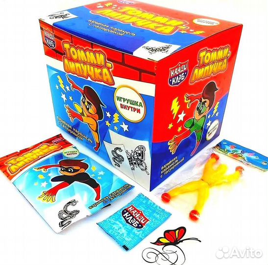 Взрывная карамель+ игрушка Томми Липучка 30 штук