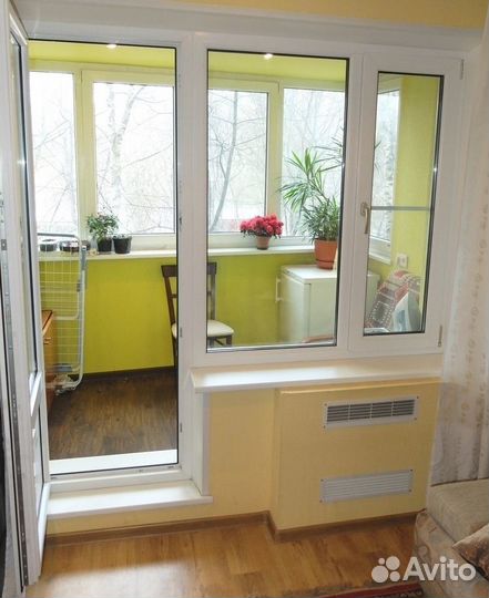 Окно с балконной дверью