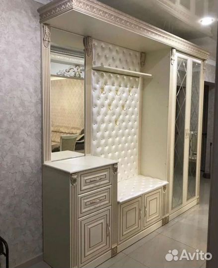Прихожая Барокко крем золото цена весь размер