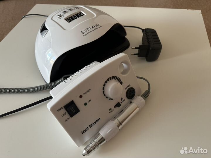 Аппарат для маникюра и лампа для сушки гель-лака